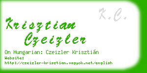 krisztian czeizler business card